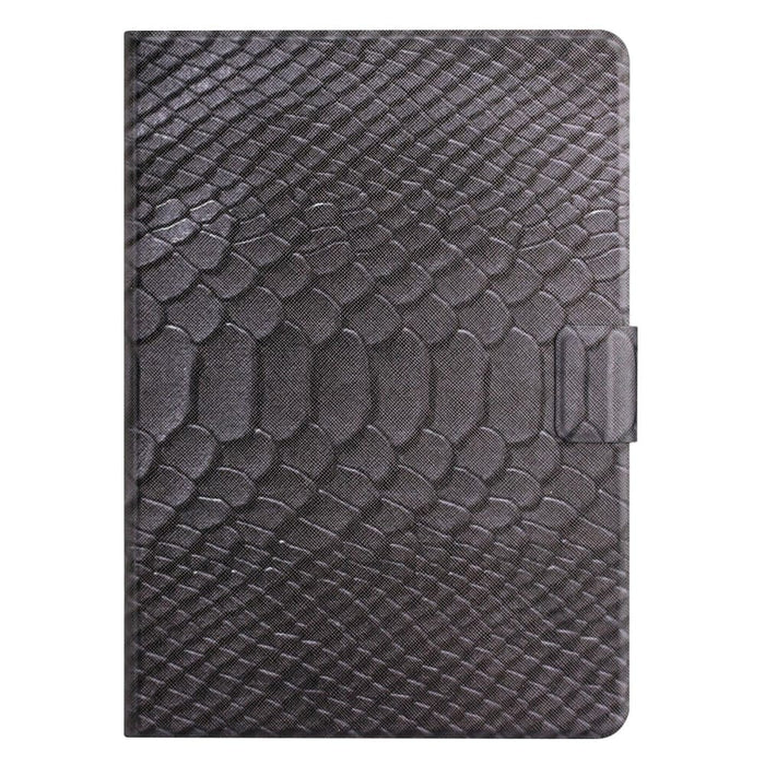 Solid Colour Crocodile Texture Leather Smart Tablet Case