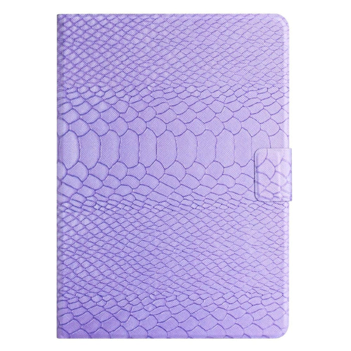 Solid Colour Crocodile Texture Leather Smart Tablet Case