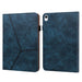 Solid Colour Embossed Striped Leather Tablet Case For Ipad