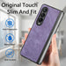 Solid Colour Pu Back Cover For Samsung Galaxy z Fold 4