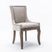 2x Solid Wood Fabric Upholstered Dining Chair Luxury Accent