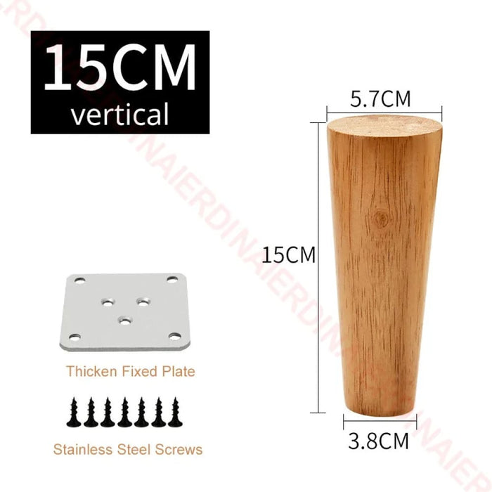 Solid Wood Furniture Legs 8 60cm Round Replacement