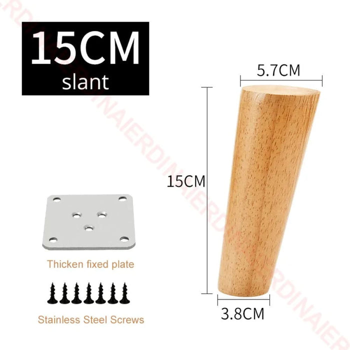 Solid Wood Furniture Legs 8 60cm Round Replacement