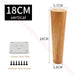 Solid Wood Furniture Legs 8 60cm Round Replacement