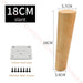 Solid Wood Furniture Legs 8 60cm Round Replacement