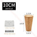 Solid Wood Furniture Legs 8 60cm Round Replacement