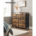 Songmics Dresser For Bedroom Chest Of Drawers Rustic Brown