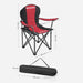 Songmics Folding Camping Chair With Bottle Holder Red