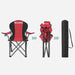 Songmics Folding Camping Chair With Bottle Holder Red