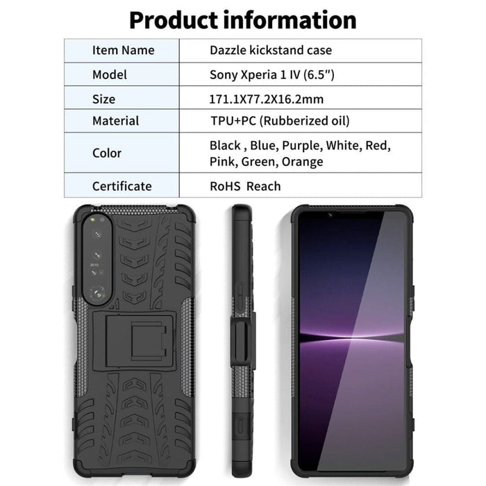 For Sony Xperia 1 Iv 5g Case 2 - in - 1 Splicing Hybrid Tpu