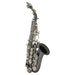 Bb Soprano Saxophone Sax Brass Material Black Nickel Plated
