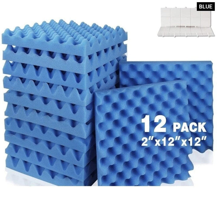 Sound Absorber 12pcs Egg Crate Panels Acoustic Foam Proof