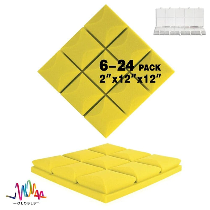 Sound Absorbing Foam 6/12/24pcs Room Insulation Studio
