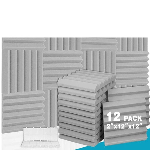 Sound - absorbing Panels 12 Pcs Acoustic Foam Sound Proof