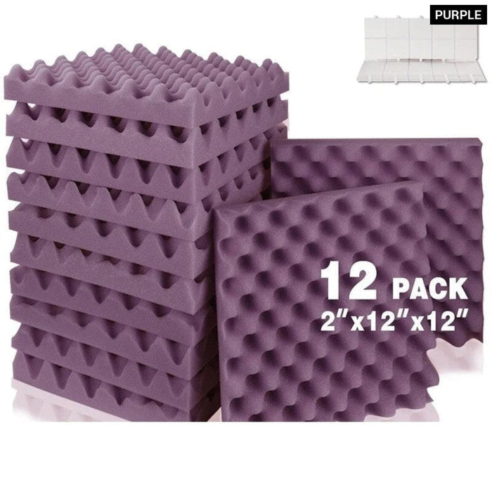 Sound Insulation Absorbing Home And Office 12pcs Egg Crate