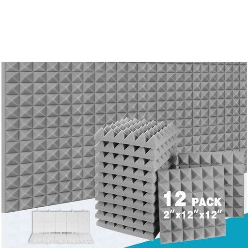 Sound Insulation Treatment Soundproofing Foam Panel 12 Pcs