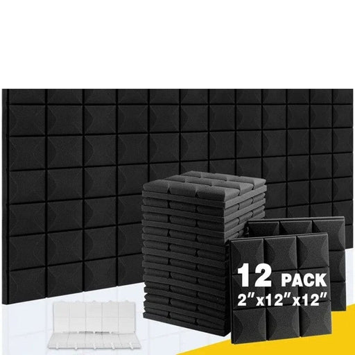 Soundproof Foam Panels 12pcs Studio Acoustic Wall