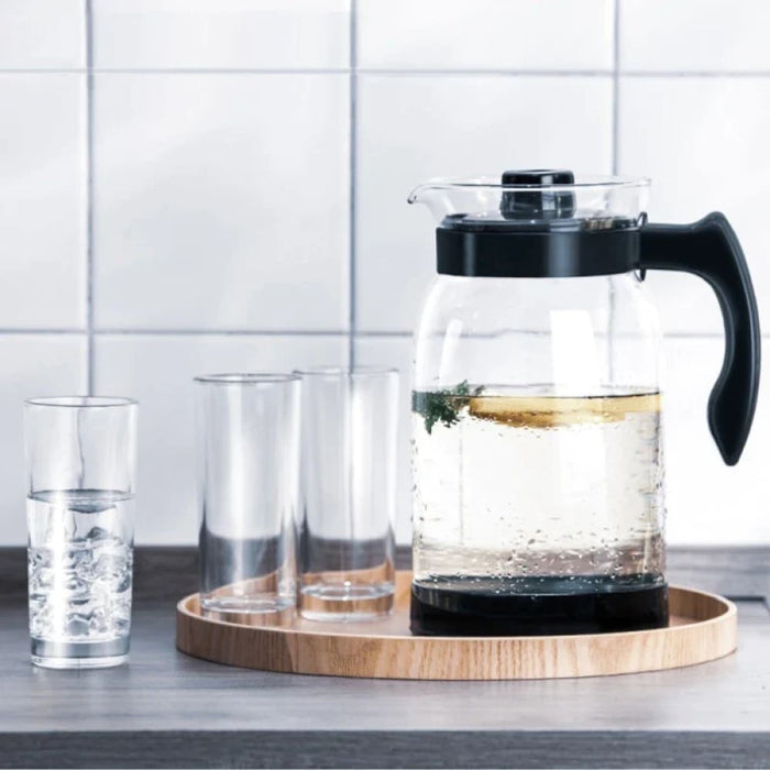 Spacious Glass Water Jug for Cold Drinks