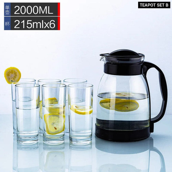Spacious Nordic Glass Teapot Set