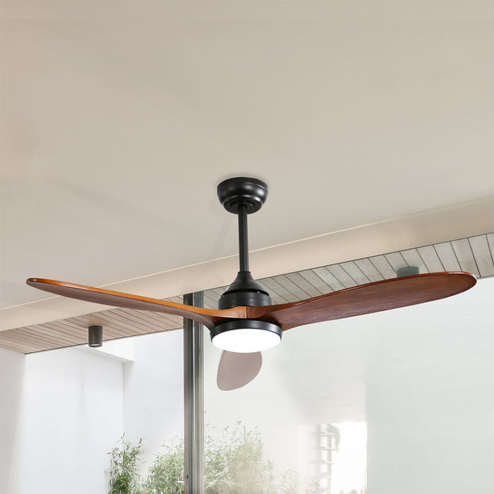 Spector 52’’ Ceiling Fan Dc Motor Led Light Wood Blade