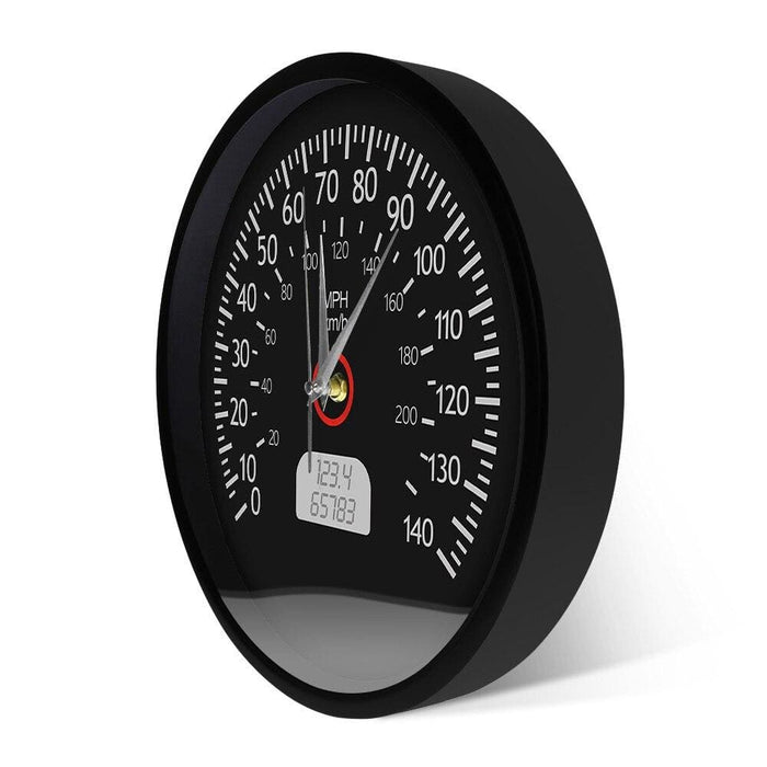 Speedometer Kilometers and Miles Printed Wall Clock Racing