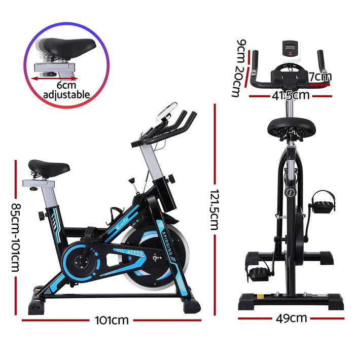 Spin Bike Magnetic Exercise 13kg Flywheel Fitness 150kg