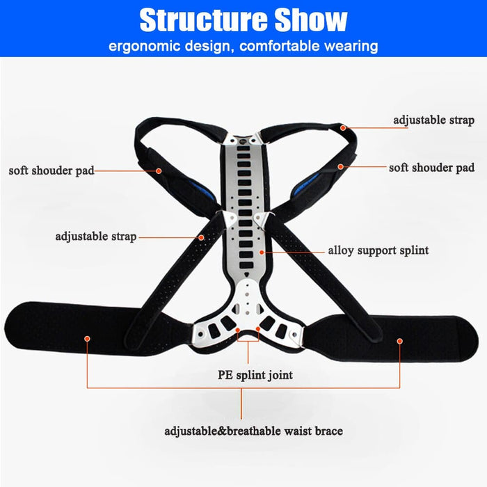 Spine Back Posture Corrector Brace Relief Shoulder Neck
