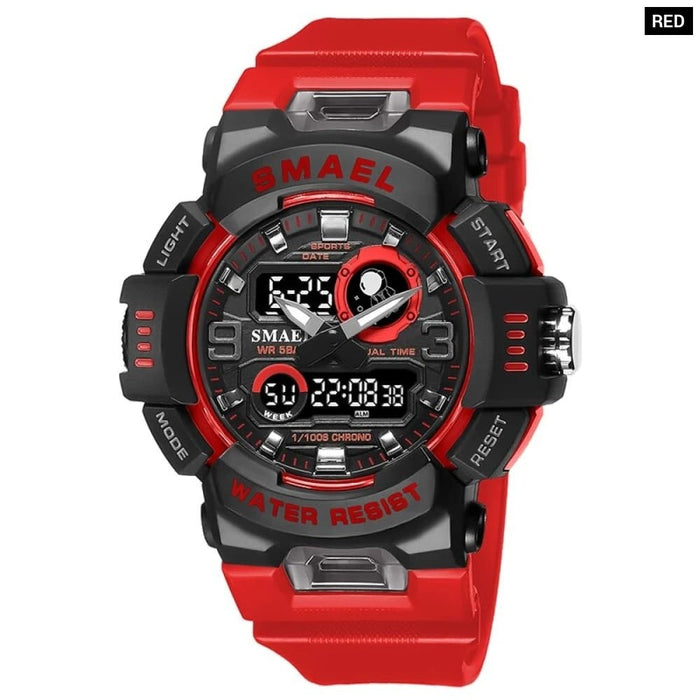 Sport Digital Led 50m Waterproof Military Wristwatch 8063