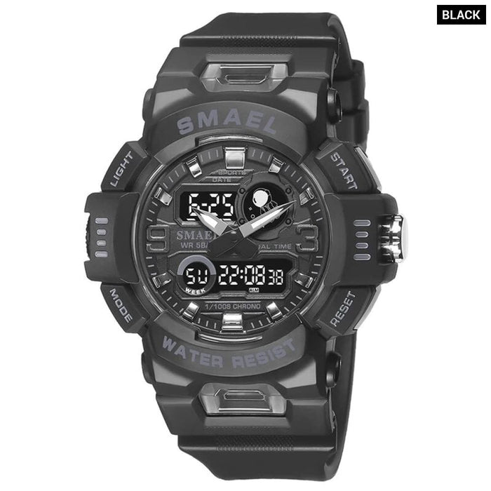 Sport Digital Led 50m Waterproof Military Wristwatch 8063
