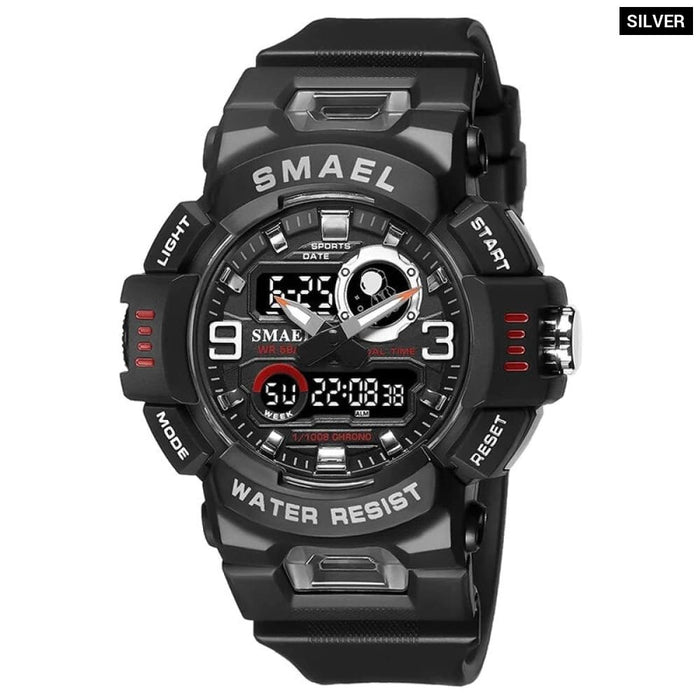 Sport Digital Led 50m Waterproof Military Wristwatch 8063