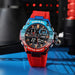 Sport Dual Time Watch for Men Led Light 8066 Military s