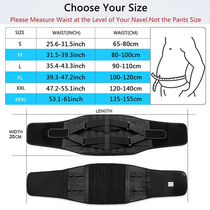 Sport Orthopedic Back Corset Belt for Spine Protection
