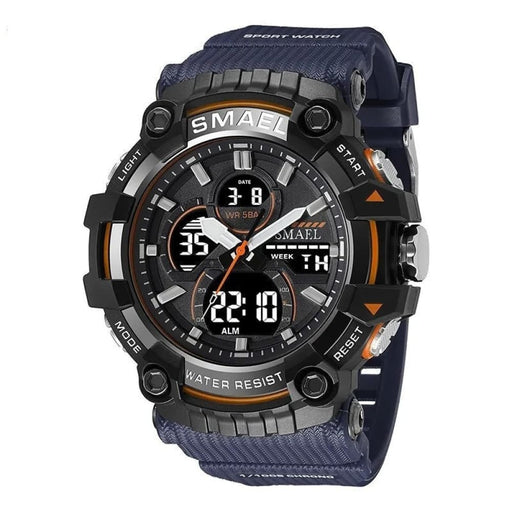 Sport Men Quartz Wrist Waterproof Dual Time Display