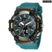 Sport Men Quartz Wrist Waterproof Dual Time Display