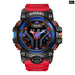 Sport Watch Dual Time for Men Shock Resistant Led Light