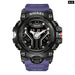 Sport Watch Dual Time for Men Shock Resistant Led Light