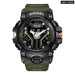 Sport Watch for Man Dual Time Men Shock Resistant Led Light