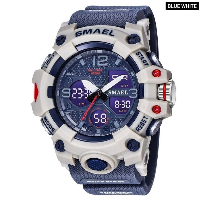 Sport Watch Military For Men Alarm Clock Stopwatch Led