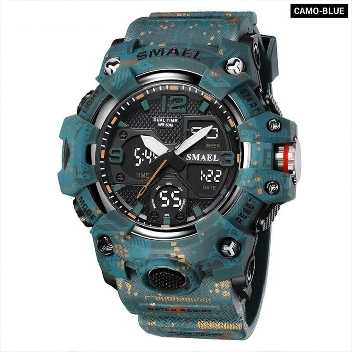 Sport Watch Military For Men Alarm Clock Stopwatch Led