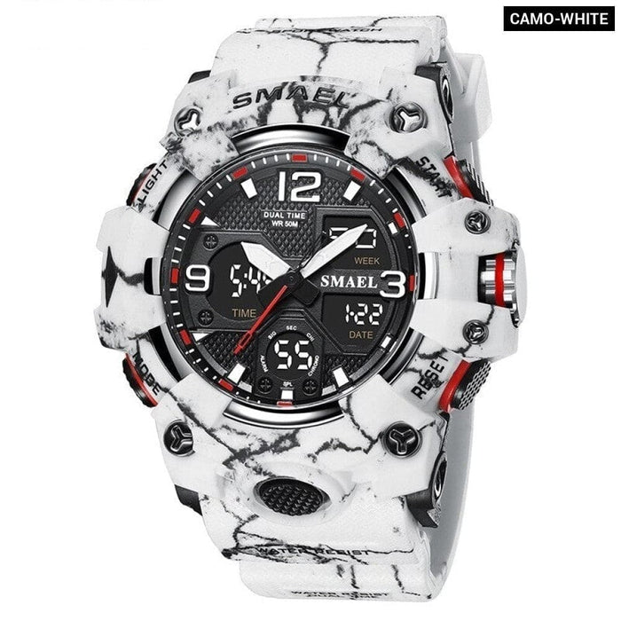 Sport Watch Military For Men Alarm Clock Stopwatch Led