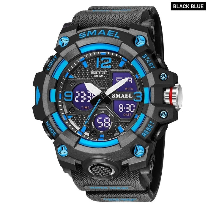 Sport Watch Military For Men Alarm Clock Stopwatch Led