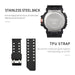 Sport Watch Men 50m Waterproof Wrist Dual Time Display
