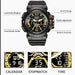 Sport Watch Men 50m Waterproof Wrist Dual Time Display