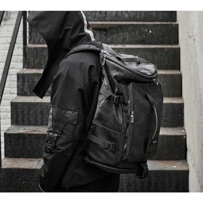 Sports Duffle Backpack with Shoe Compartment