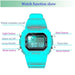 Sports Electronic Watch Men and Women Square Junior High