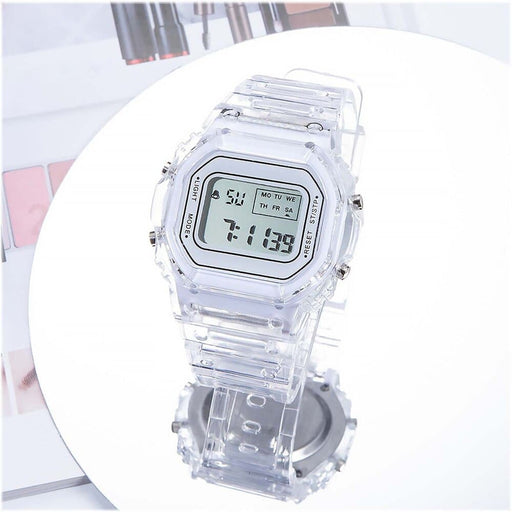 Sports Electronic Watch Men and Women Square Junior High