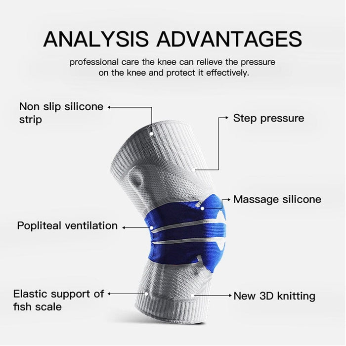 Sports Knee Compression Pads Patella Stabilizer for Cycling