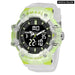 Men Sports Quartz Wrist 50m Waterproof Watch Week Display