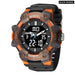 Men Sports Quartz Wrist 50m Waterproof Watch Week Display
