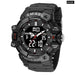 Men Sports Quartz Wrist 50m Waterproof Watch Week Display